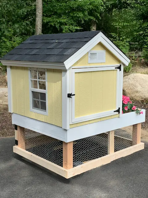 4X5 DIY Garden Chicken Coop PDF Plans