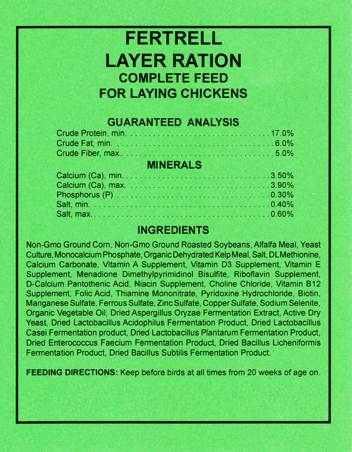 feed label layer