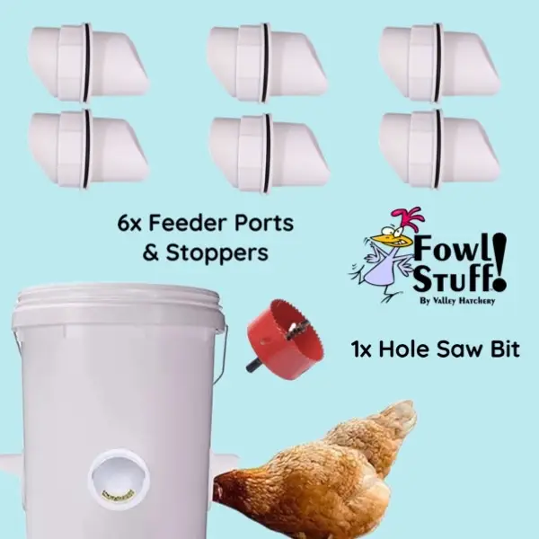 DIY 6 Port Poultry Feeder Kit